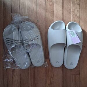 2 Pairs Of Cream Slide Sandals Wild Fable Size 11 Nwt